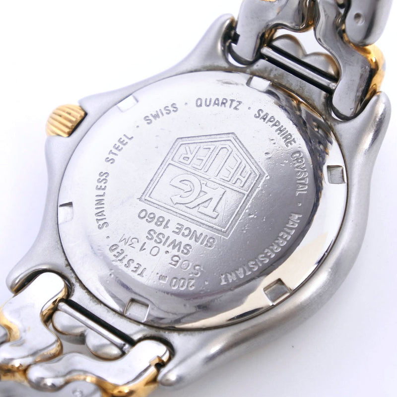 【TAG HEUER】タグホイヤー
 セル S05.013M 腕時計
 ステンレススチール×金メッキ クオーツ アナログ表示 メンズ アイボリー文字盤 腕時計