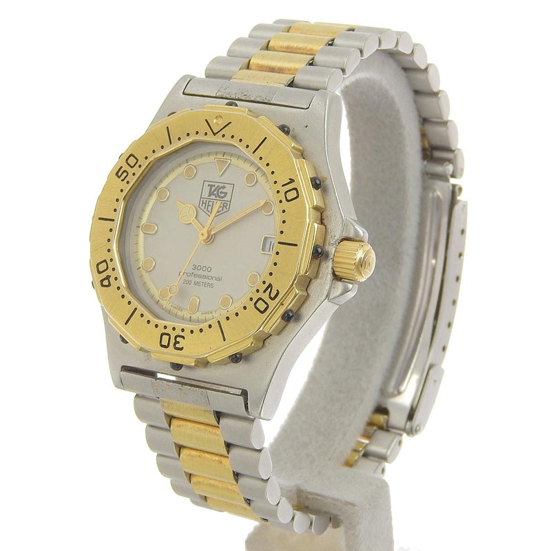 【TAG HEUER】タグホイヤー
 プロフェッショナル 934.213 ステンレススチール シルバー/ゴールド クオーツ アナログ表示 ボーイズ グレー文字盤 腕時計