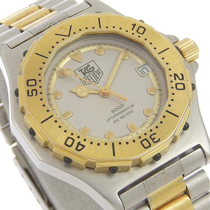 【TAG HEUER】タグホイヤー
 プロフェッショナル 934.213 ステンレススチール シルバー/ゴールド クオーツ アナログ表示 ボーイズ グレー文字盤 腕時計