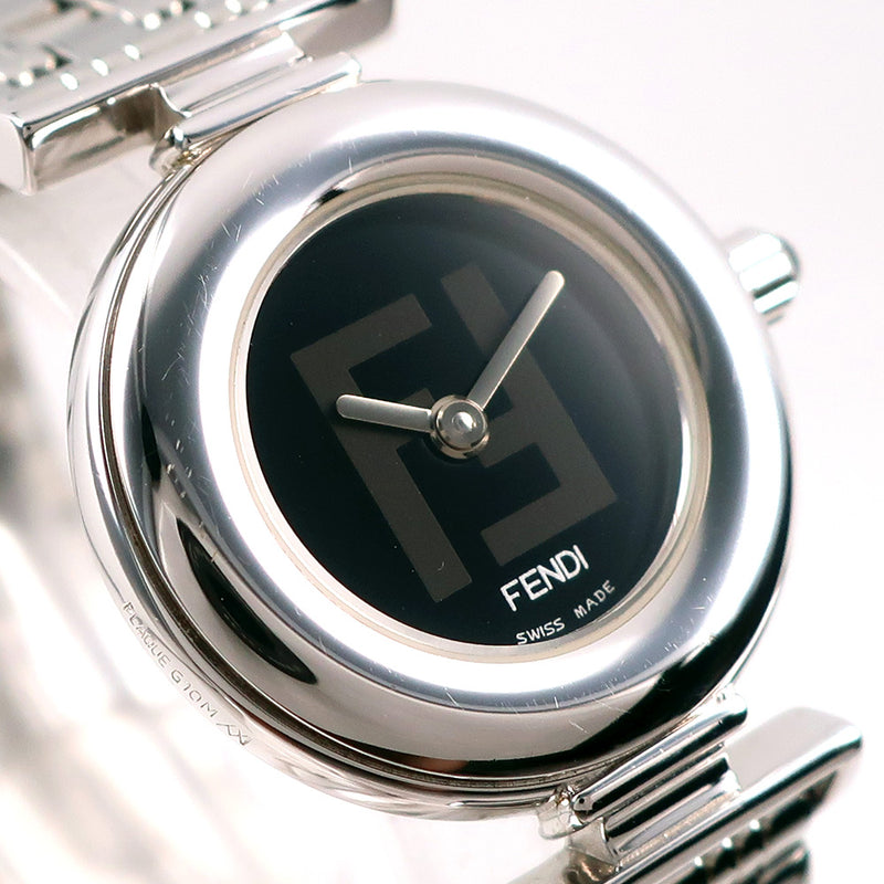 【FENDI】フェンディ
 320L ステンレススチール クオーツ アナログ表示 レディース 黒文字盤 腕時計
A-ランク