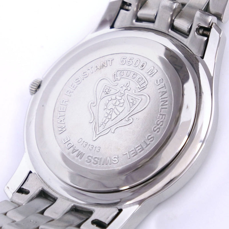 【GUCCI】グッチ
 5500M 腕時計
 ステンレススチール シルバー クオーツ アナログ表示 メンズ シルバー文字盤 腕時計
A-ランク