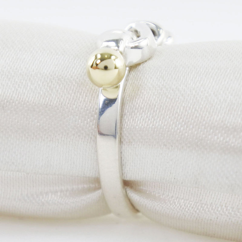 [Tiffany＆Co。] Tiffany Hook＆Ring / Ring Silver 925×K18黄金编号11.5女士戒指 /戒指A+等级