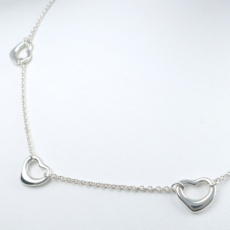 [Tiffany & Co.] Tiffany Open Heart/Triple El Saperti Necklace Silver 925 Ladies Necklace A+Rank