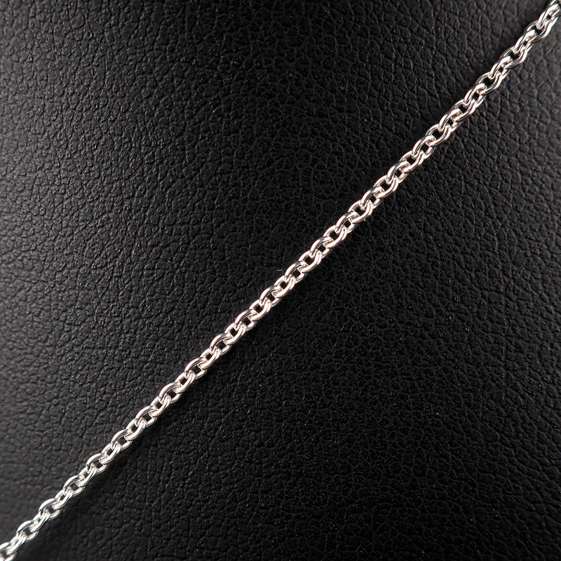 [TIFFANY & CO.] Tiffany Open Heart/Triple El Saperti Necklace Silver 925 Ladies Necklace A+Rank