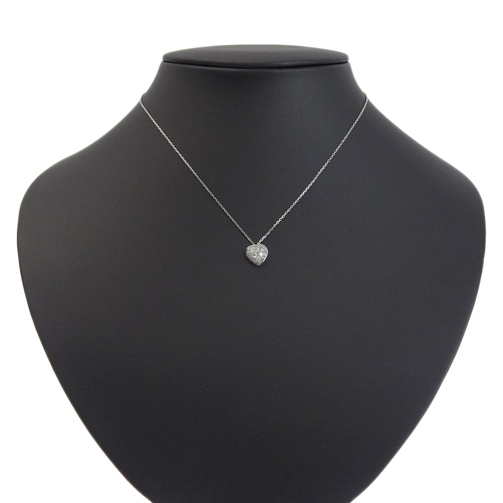 CARTIER】カルティエ ハート/パヴェ K18ホワイトゴールド