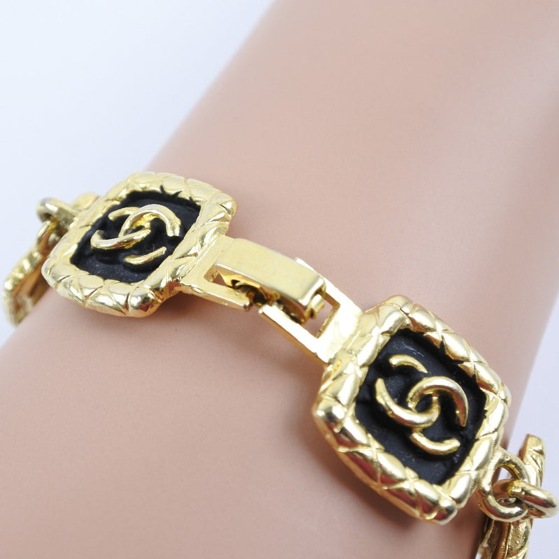 [CHANEL] Chanel Coco Mark Bracelet Gold Plating Gold Ladies Bracelet A Rank