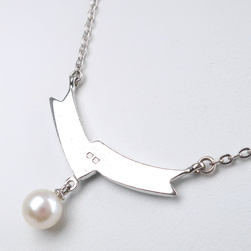 [Mikimoto] Mikimoto Pearl Necklace 5.5mm Silver X Pearl Ladies Necklace A Rank