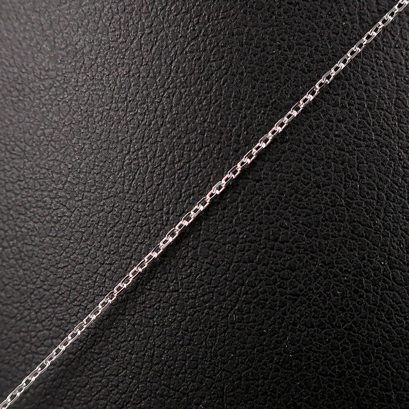 [4 ° C] Yeong Sea Necklace K18 White Gold X Diamond Ladies Necklace SA Rank