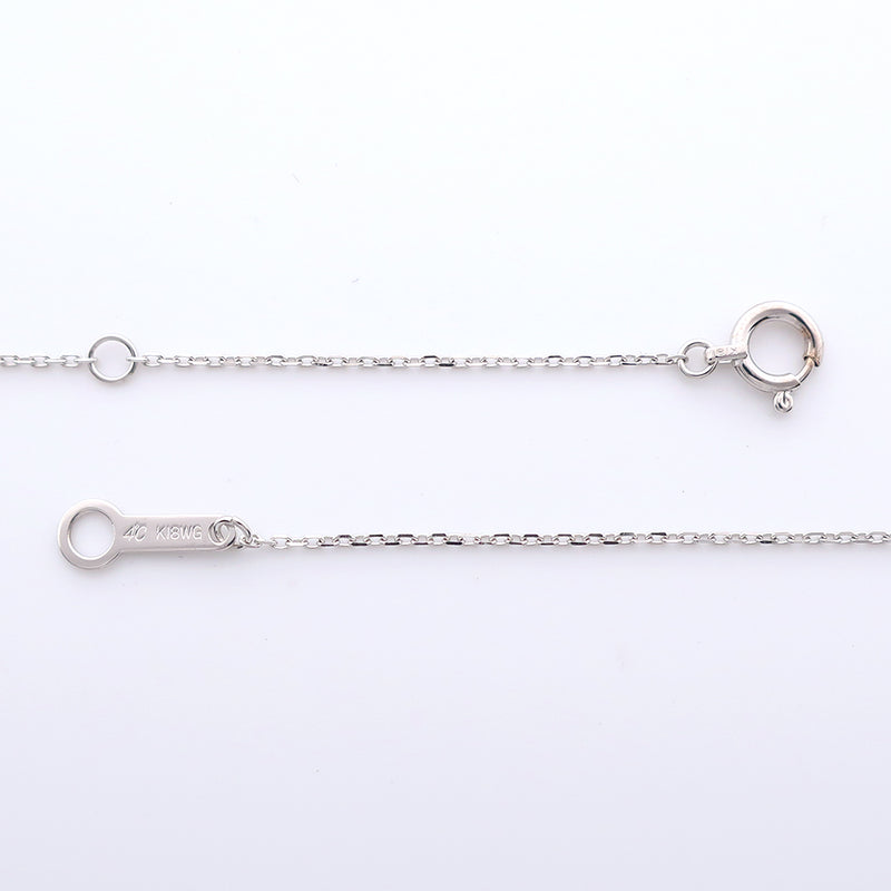 [4 ° C] Yeong Sea Necklace K18 White Gold x Diamond Ladies Necklace SA Rank