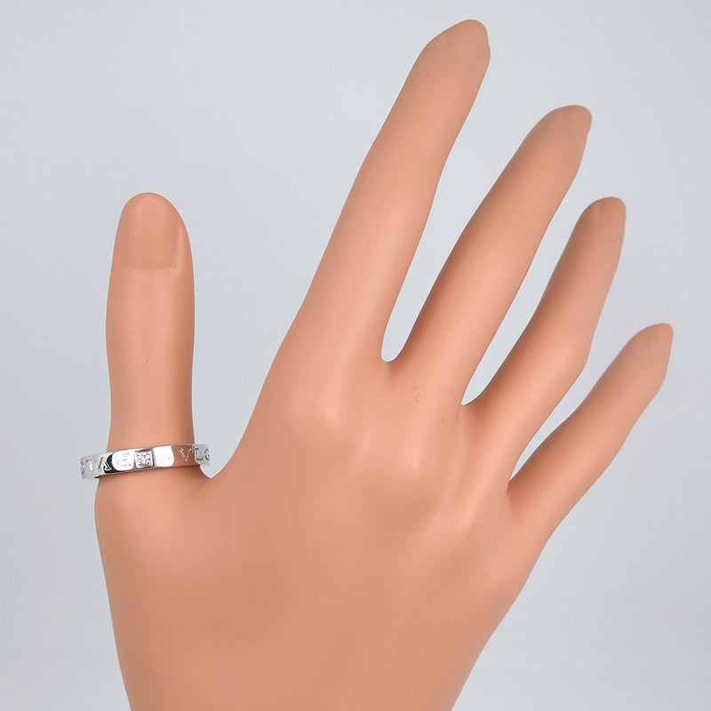 [Bvlgari] bulgari bulgari bulgari bulgari anillo de logotipo doble / anillo K18 oro blanco x diamante No. 23 anillo / anillo sa sa rango