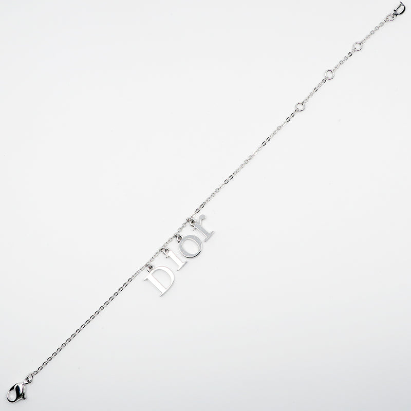 [Dior] Braceleta de logotipo de Dior Christian X Material de metal Pulsera de damas A-Rank