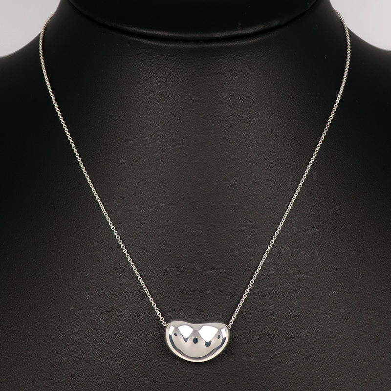 [TIFFANY & CO.] Tiffany Bean Elsaperetti Necklace Silver 925 Ladies Necklace A+Rank