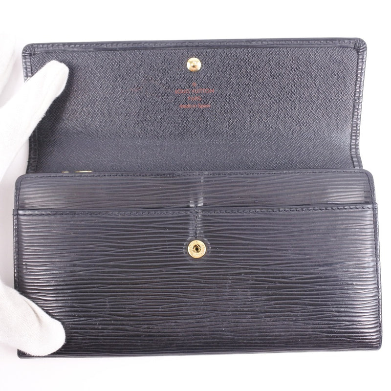 Louis Vuitton] Louis Vuitton Portofoille Sarah M63592 Long wallet Epilerzer  Black CA1928 engraved men's – KYOTO NISHIKINO