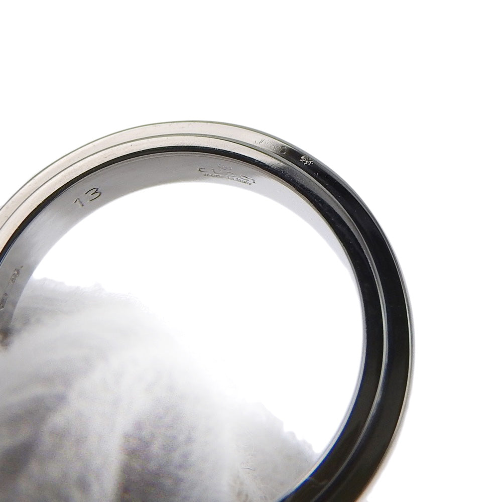 GUCCI】グッチ K18ホワイトゴールド 13号 レディース リング・指輪 A