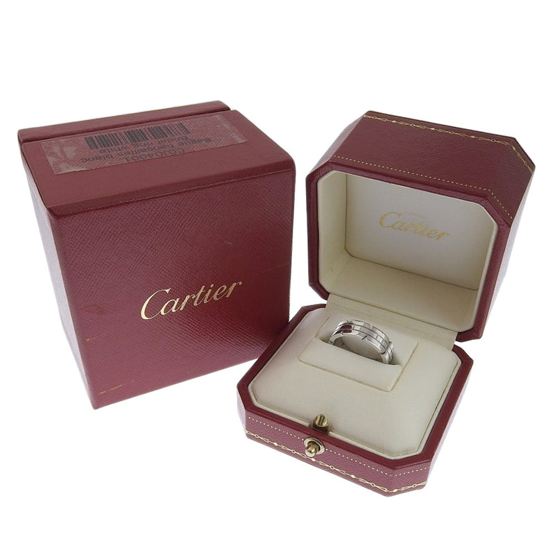 [Cartier] Cartier Tank Francise K18 White Gold No. 13.5 Ladies Ring / Ring SA Rank
