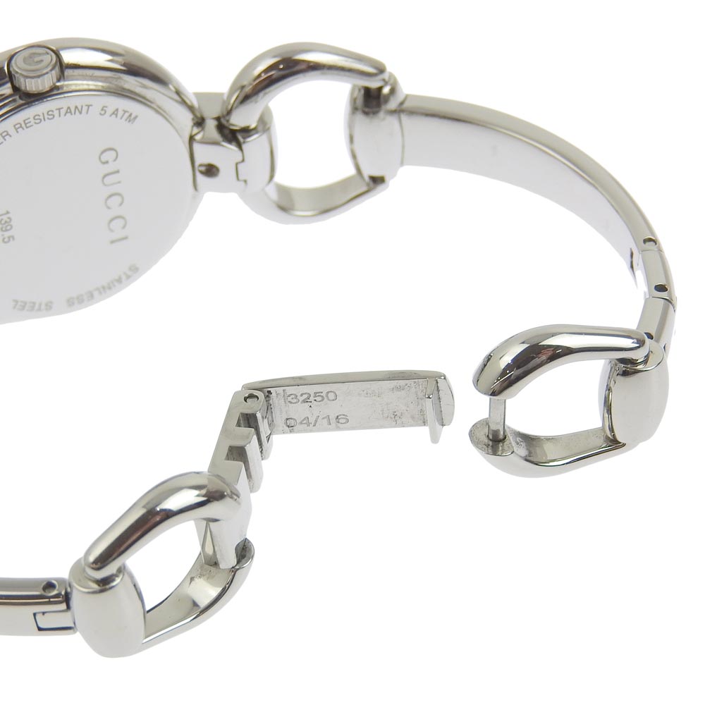 ピンクの猫】グッチGUCCI 139.5 ホースビット ダイヤモンド ピンクの猫