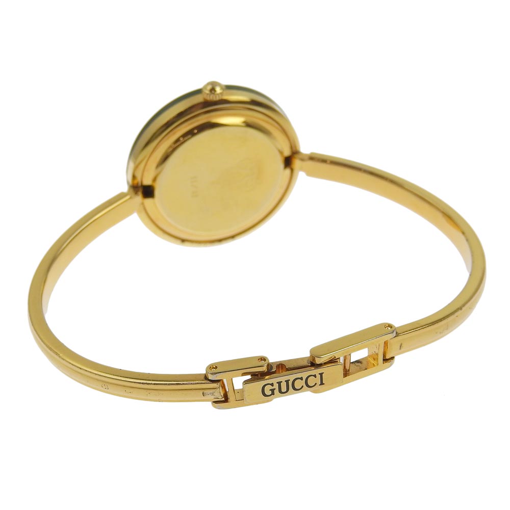 GUCCI】グッチ チェンジベゼル 11/12 金メッキ クオーツ アナログ表示