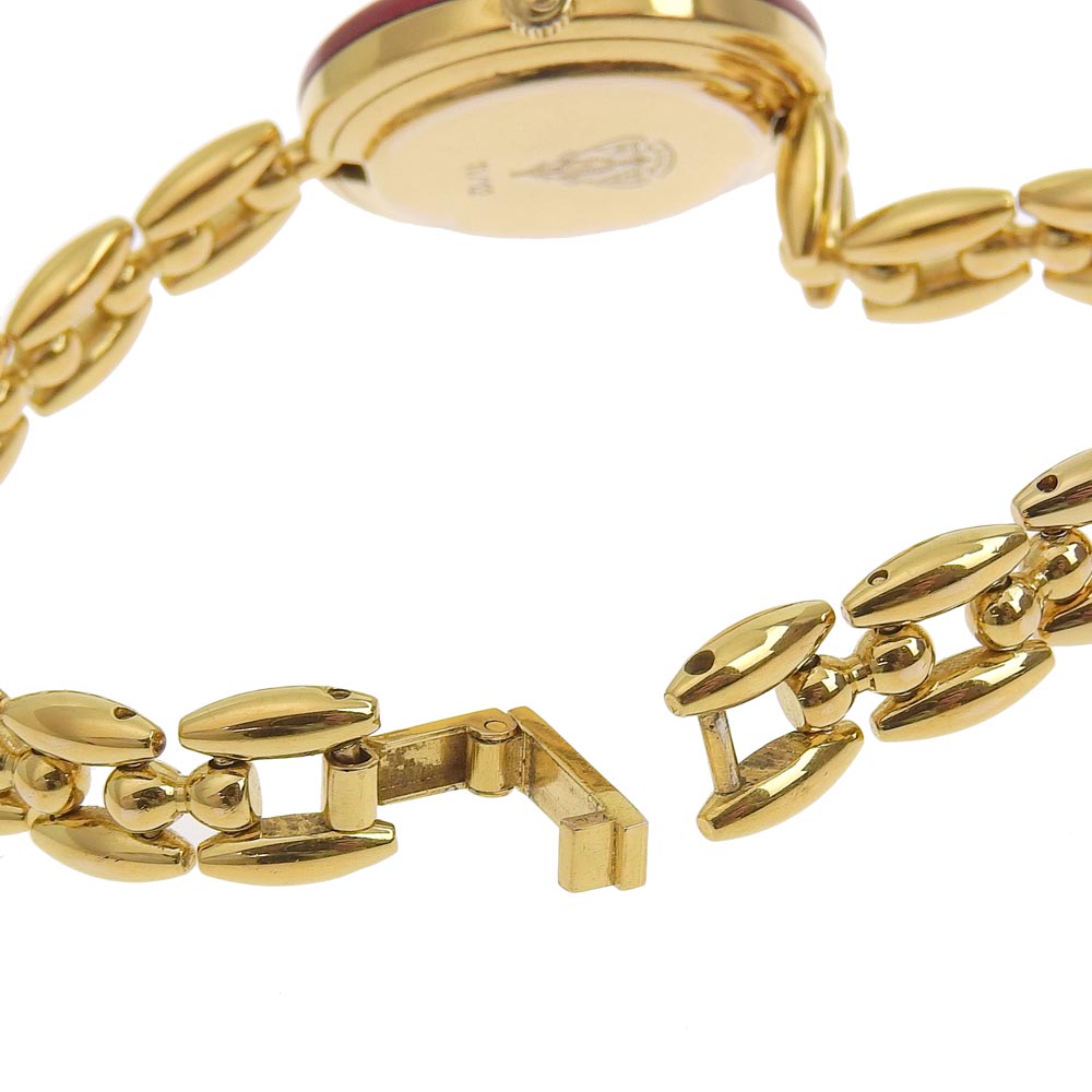 GUCCI】グッチ チェンジベゼル 11/12 金メッキ クオーツ アナログ表示