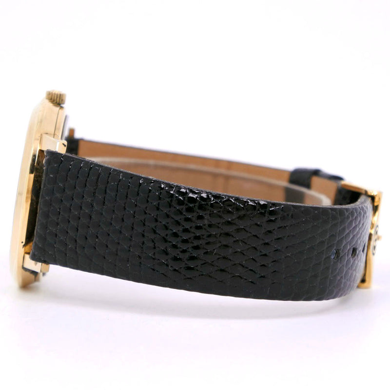 [Gucci] Gucci 2200M Gold Plating x Reloj de dial blanco de cuero de cuarzo de cuero de cuero