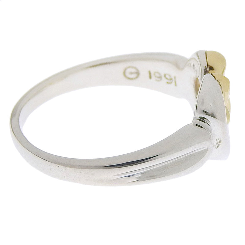 [TIFFANY & CO.] Tiffany Heart Ribbon Vintage Silver 925 × K18 Yellow Gold 11.5 Ladies Ring / Ring A+Rank