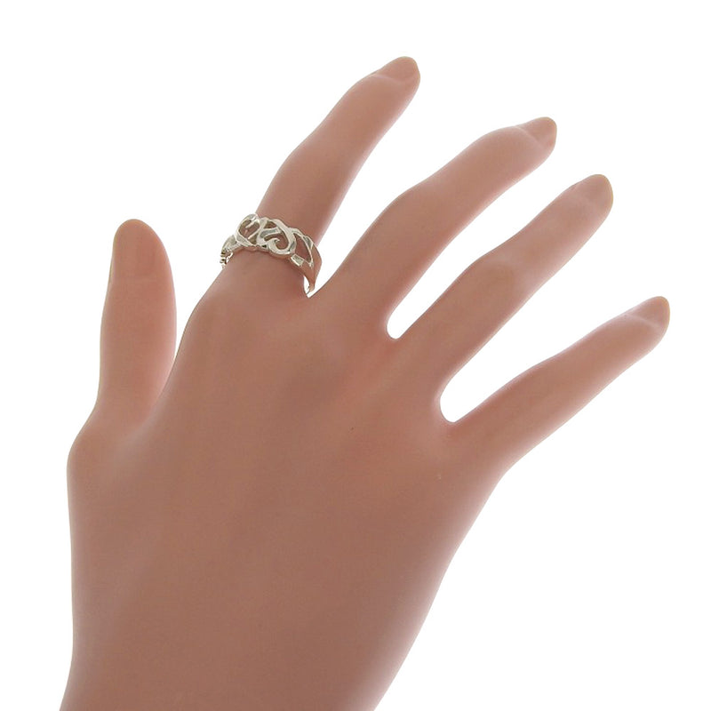 [TIFFANY & CO.] Tiffany Triple Laving Heart Picasso Silver 925 Ladies Ring / Ring A Rank