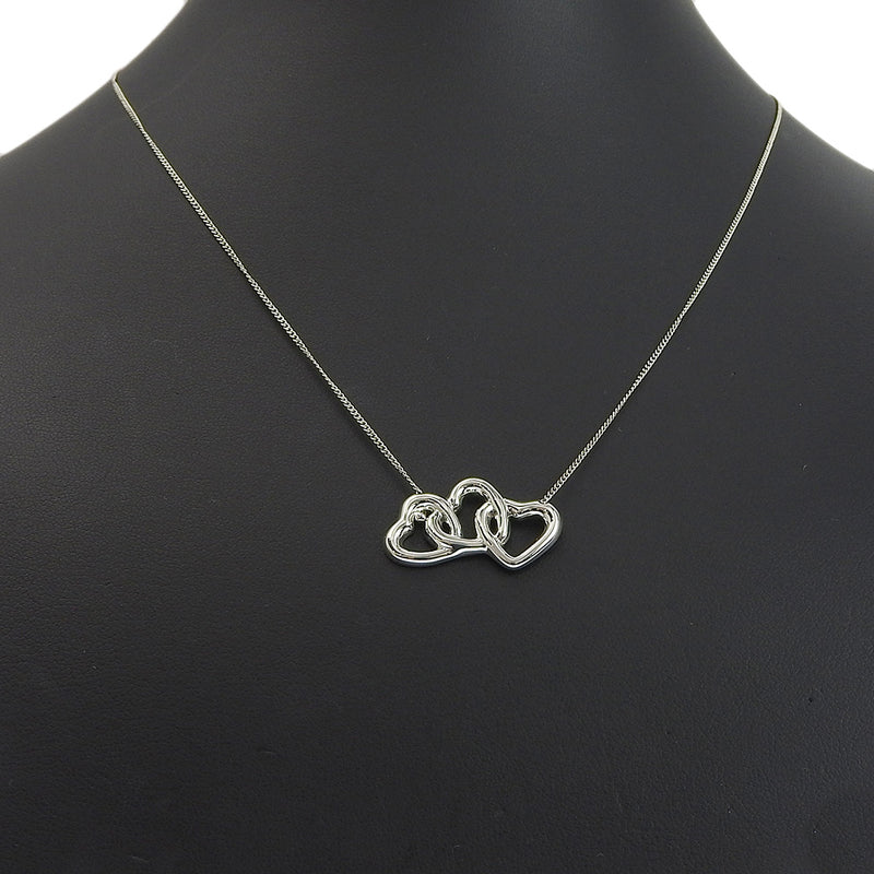 [TIFFANY & CO.] Tiffany Triple Heart Silver 925 Ladies Necklace A Rank