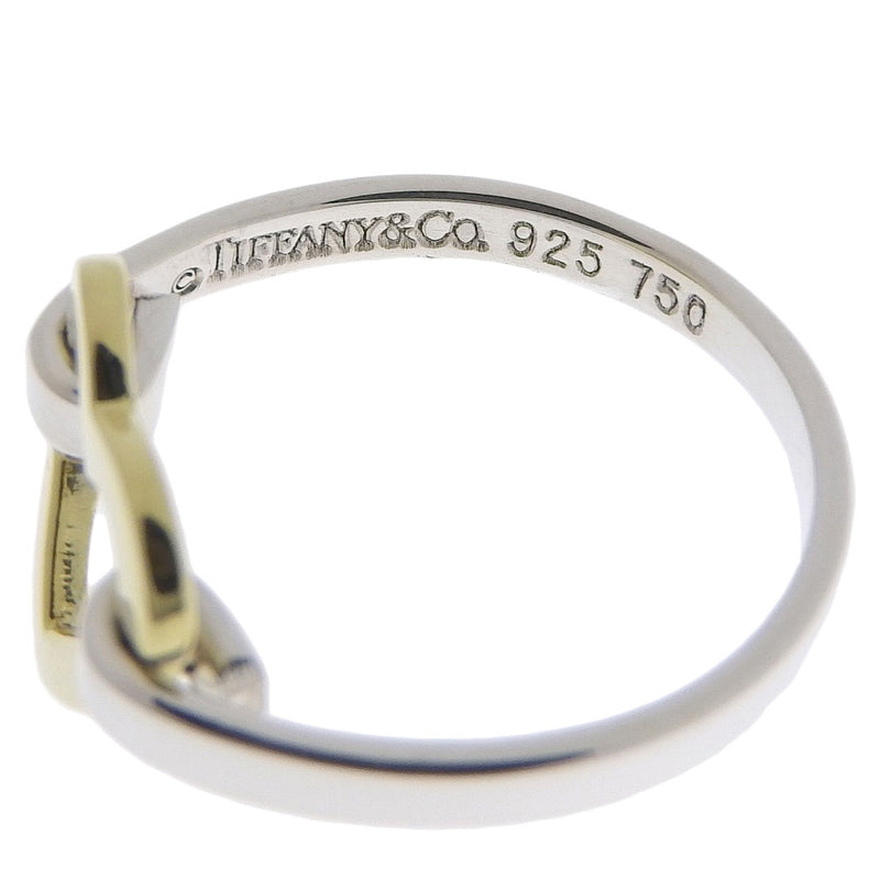 [TIFFANY & CO.] Tiffany Heart Combination Silver 925 × K18 Yellow Gold No. 9 Ladies Ring / Ring A+Rank