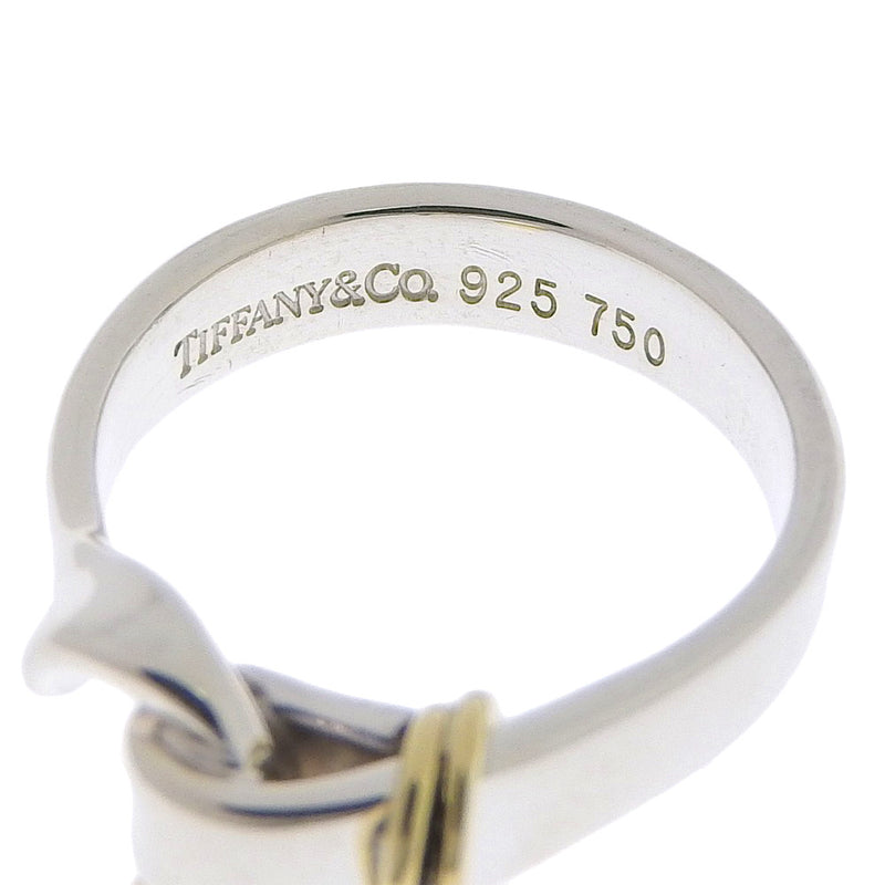 [Tiffany＆Co。] Tiffany Hook＆Eye Silver 925×K18黄金8号女士戒指 /戒指A级