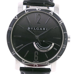 【BVLGARI】ブルガリ
 ブルガリブルガリ 腕時計
 BB41SL ステンレススチール×レザー 手巻き パワーリザーブ 黒文字盤 Bulgari Bulgari メンズA-ランク