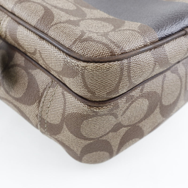 [Coach] Entraîneur Signature 11359 Sac à bandoulière PVC TEA UNISEX SAG BANK BANK