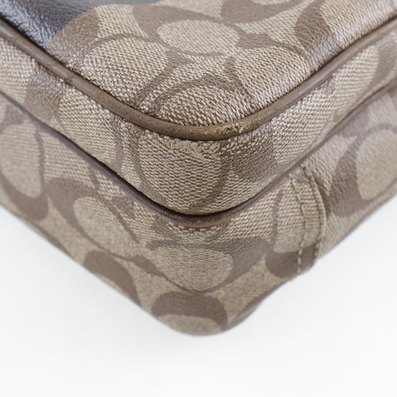 [Coach] Entraîneur Signature 11359 Sac à bandoulière PVC TEA UNISEX SAG BANK BANK