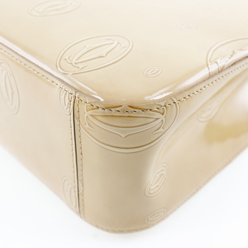[Cartier] Cartier Happy Birthday Pandbag Enamel Beige Ladies Handbag A Rank
