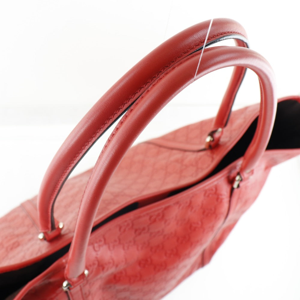 GUCCI] Gucci 265696 Tote bag Shima Leather Red Ladies Tote Bag A