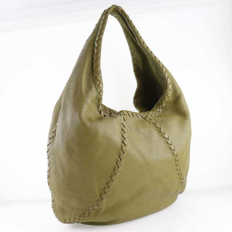 [BOTTEGAVENETA] Bottega Veneta Cherbo Intrechaart Shoulder Bag Calf Green Ladies Shoulder Bag