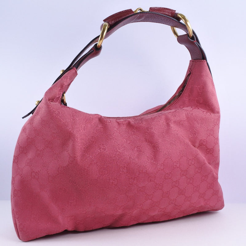 [Gucci] Gucci 115867 Bolso de hombro GG lienzo Pink Ladies Bag de hombro A-Rank