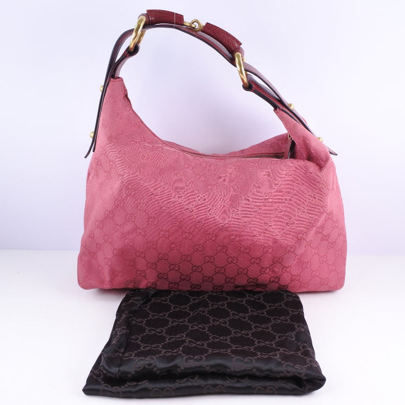 [Gucci] Gucci 115867 Bolso de hombro GG lienzo Pink Ladies Bag de hombro A-Rank