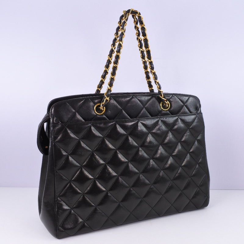 [Chanel] Chanel Matrasse Cadena Tote Bag Ram Skin Ladies Bag A-Rank