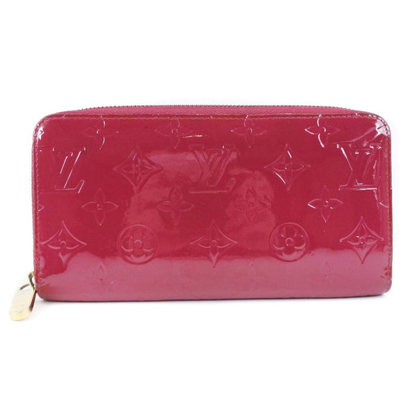 [Louis Vuitton] Louis Vuitton Zippy Wallet圆形拉链M91597长钱包会标verni玫瑰玫瑰andyan pink ca4122刻有女士女士长钱包