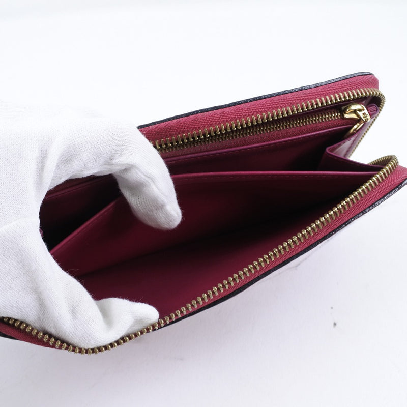 [LOUIS VUITTON] Louis Vuitton Zippy Wallet Round Zipper M91597 Long Wallet Monogram Verni Rose Andyan Pink CA4122 Engraved Ladies Ladies Long Wallet