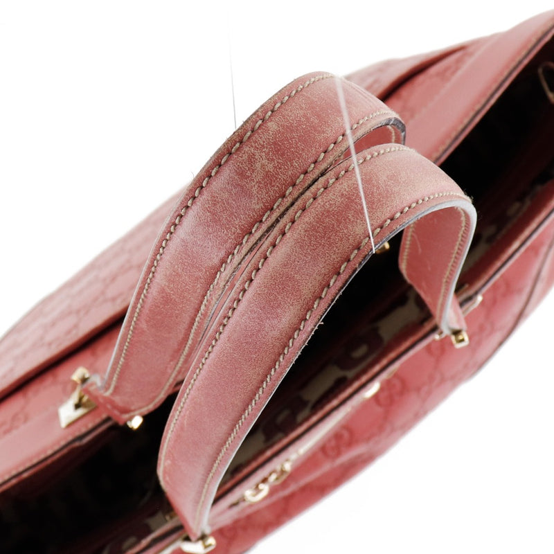 [Gucci] Gucci GG手提袋145993 Shima Leather Pink粉红色紧固件GG女士B级