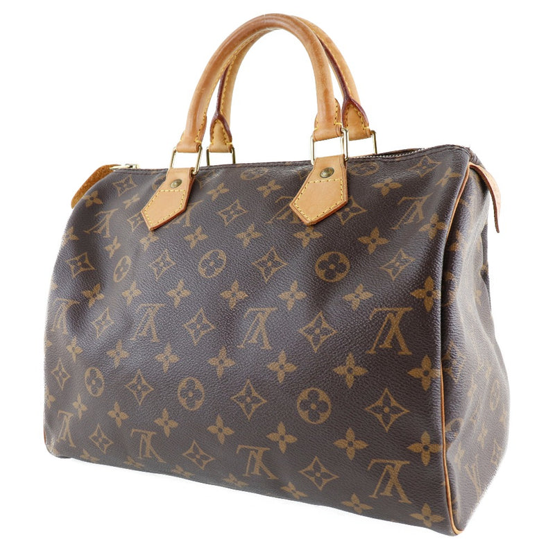 [Louis Vuitton] Louis Vuitton Speedy 30 M41526 Monogram Canvas Tea SP0916 Handbag de damas grabadas