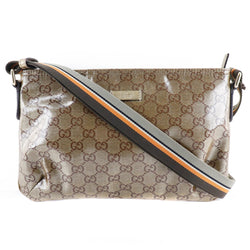 [GUCCI] Gucci GG Crystal 189749 PVC Gold Ladies Shoulder Bag