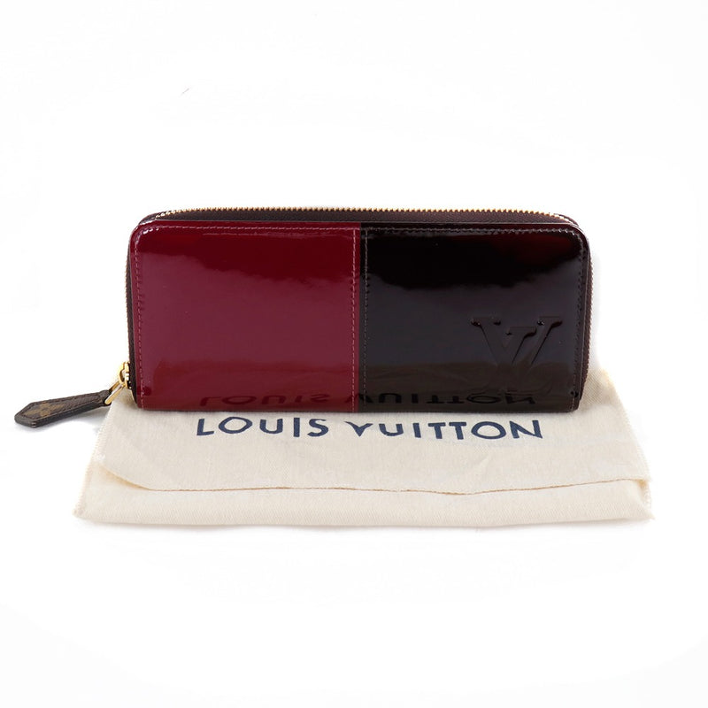 【LOUIS VUITTON】ルイ・ヴィトン ポルトフォイユ・ミロワール M64403 モノグラムヴェルニ マゼンタ×アマラント 赤/ボルドー UB2187 レディース 長財布