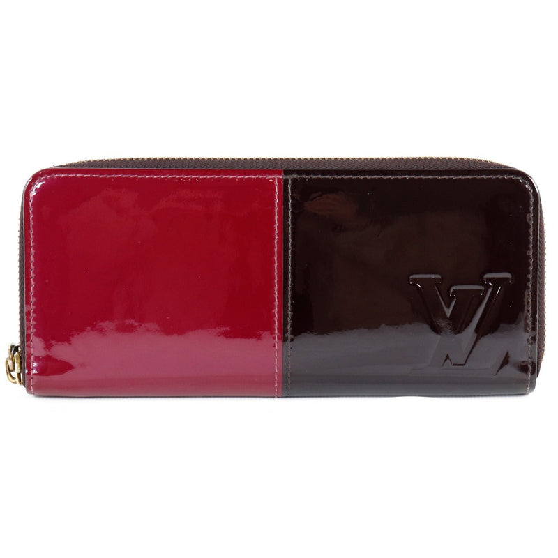 【LOUIS VUITTON】ルイ・ヴィトン ポルトフォイユ・ミロワール M64403 モノグラムヴェルニ マゼンタ×アマラント 赤/ボルドー UB2187 レディース 長財布