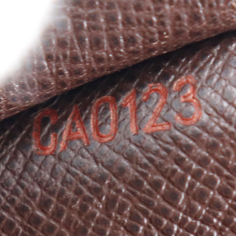 [LOUIS VUITTON] Louis Vuitton Portofoille Emily N63019 Damier Cambus Tea CA0123 Engraved Ladies Ladies Long Wallet