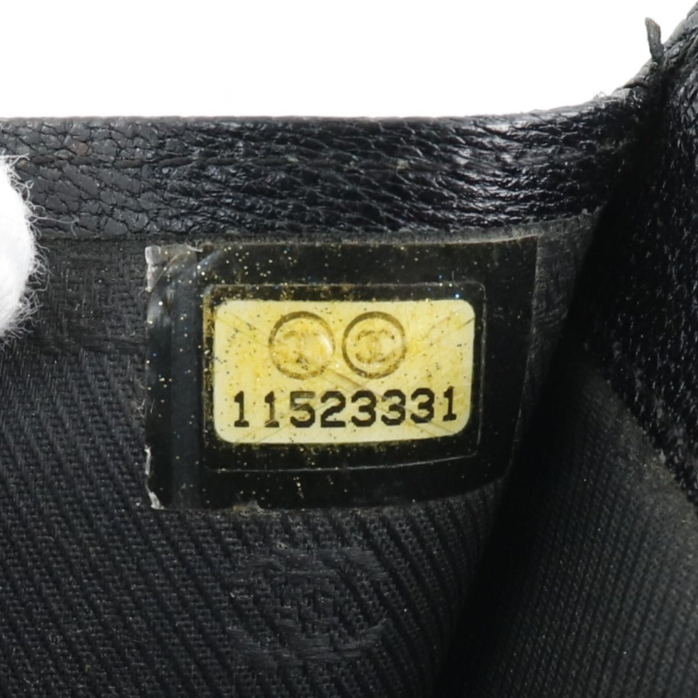 CHANEL】シャネル ココボタン 三つ折り長財布 A33922 レザー 黒