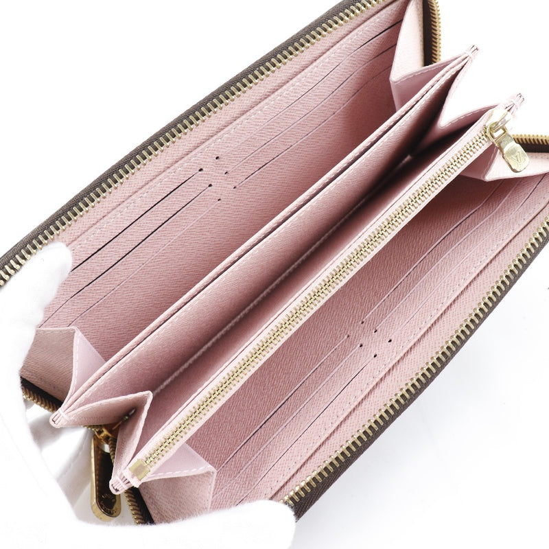[LOUIS VUITTON] Louis Vuitton Zippy Wallet M41894 Monogram Canvas Rose Ballerine Tea/Pink CA1197 Engraved Ladies Ladies Long Wallet