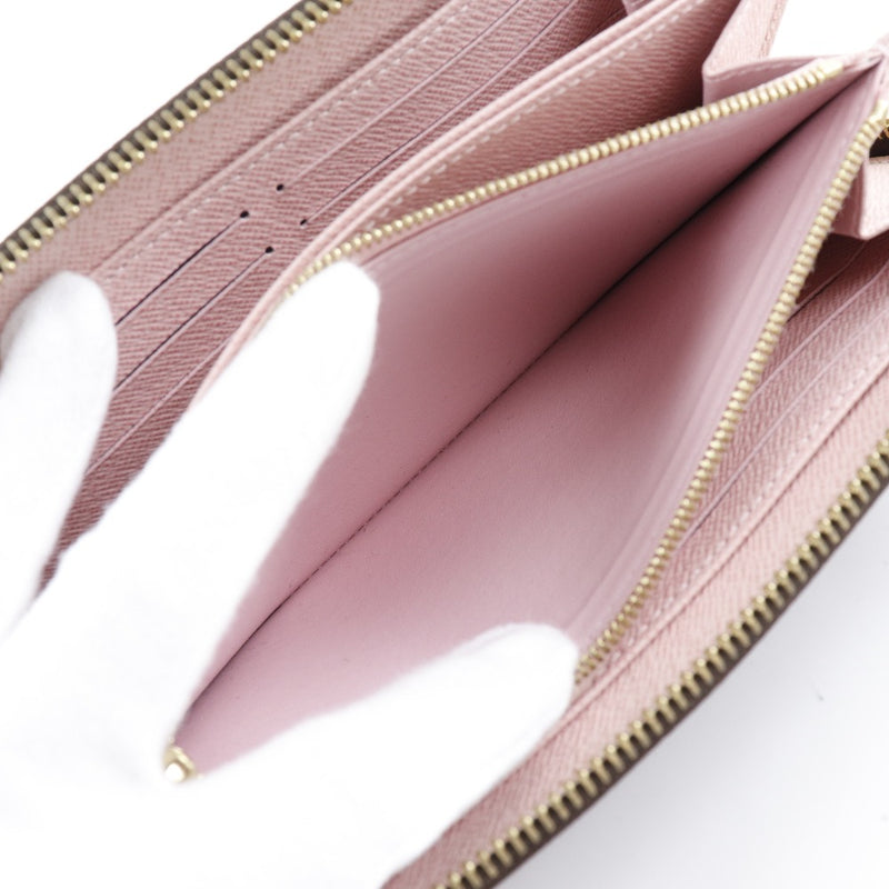 [Louis Vuitton] Louis Vuitton Zippy Wallet M41894 Monogram Canvas Rose Ballerine Té/Pink CA1197 Damas grabadas Damas Long Wallet