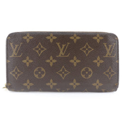 [LOUIS VUITTON] Louis Vuitton Zippy Wallet M60017 Monogram canvas tea CA3173 engraved ladies long wallet