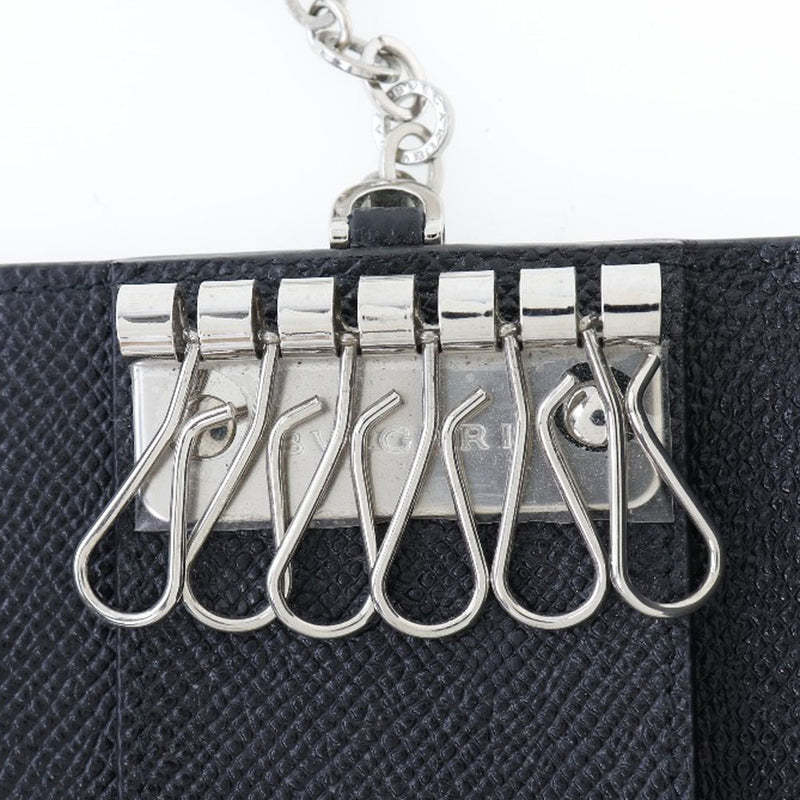 [Bvlgari] Bulgari Bulgari Bulgari Bulgari 6 Série Black Men's Key Case A-Rank